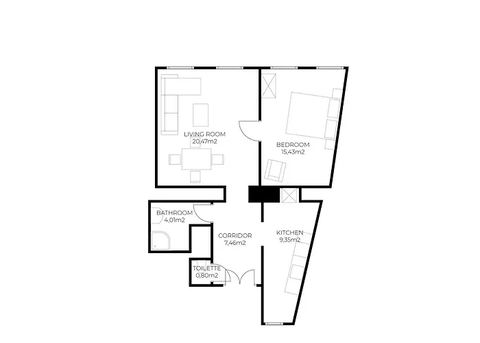 Large Near Akh, 3 Min To Metro Apartman